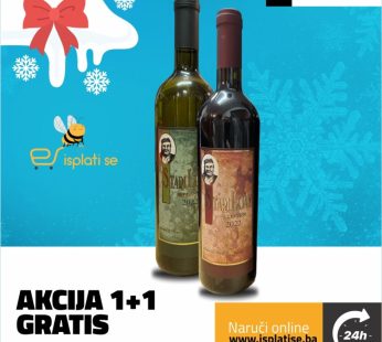 1+1 GRATIS Vino Stari Lijan blatina 0,75l + Stari Lijan žilavka 0,75l
